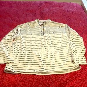 Men’s XL Nautica blue and white striped sweater